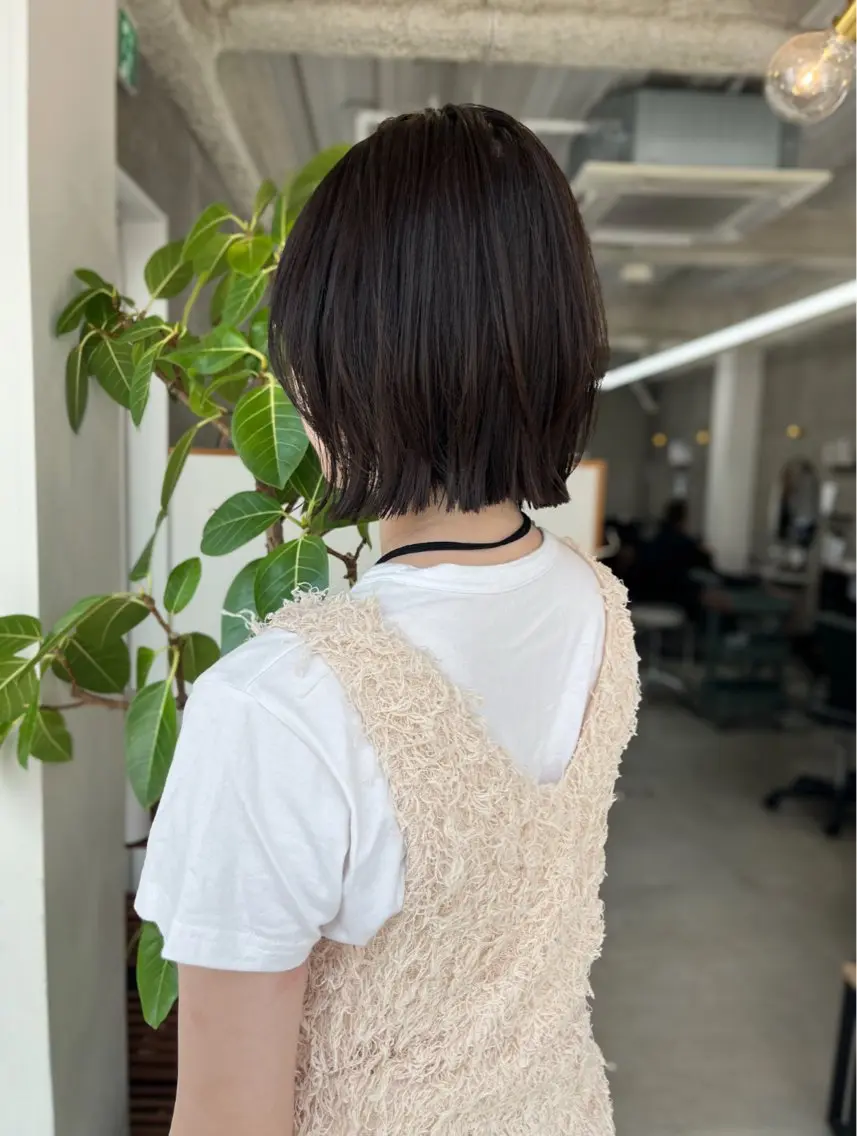 ショート ボブレイヤー ボブ レイヤーカット Merci Ayumiのヘアスタイル