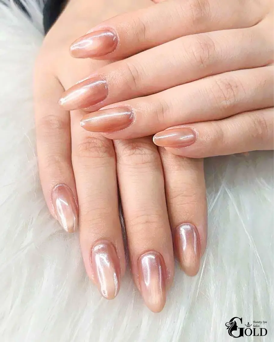 ネイル オフィスネイル Gold Nail はなのネイルデザイン