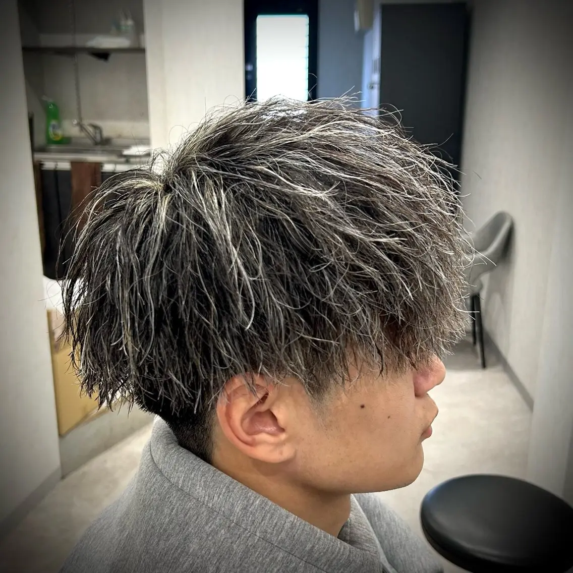 メンズカット+選べるパーマ+メッシュ⚡️春日部No.1メンズ特化!清潔感&朝楽スタイル!の写真