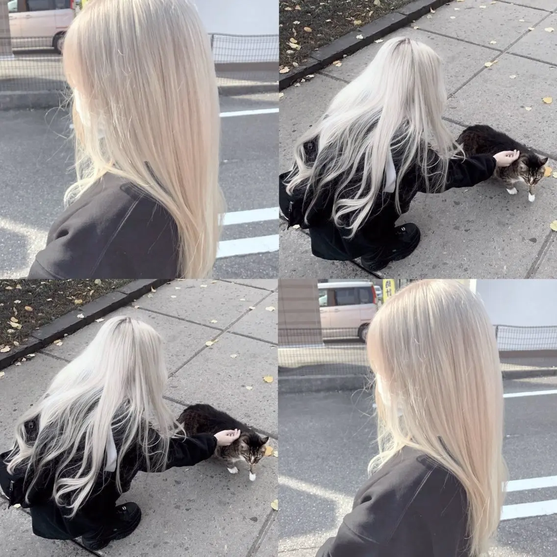 ロング カラー 💘韓国カラー💘 クルミのヘアスタイル