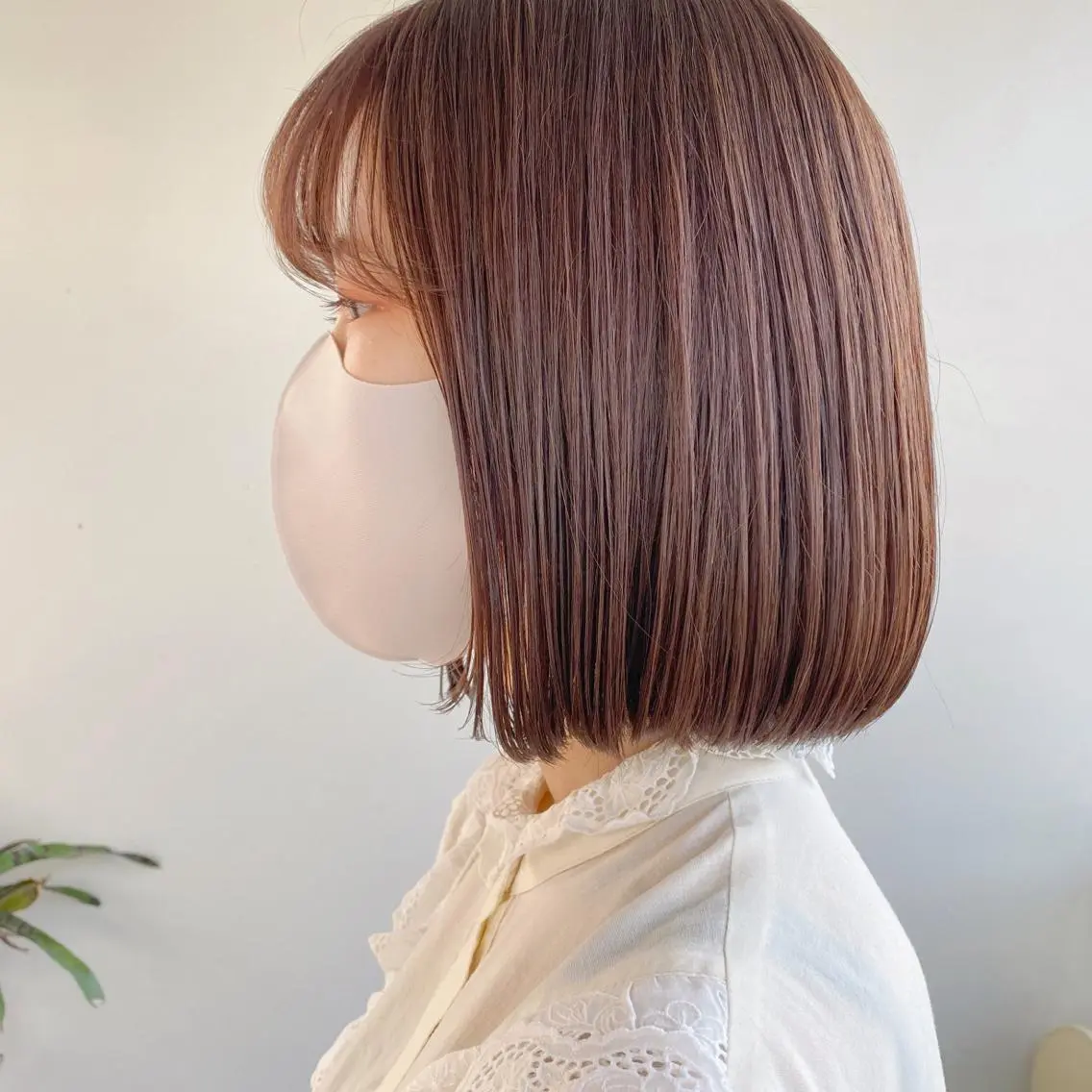 ミディアム カラー カット ヘアカラー トリートメント 艶カラー⁑ナチュラル ⁑中屋恵美🍃のヘアスタイル