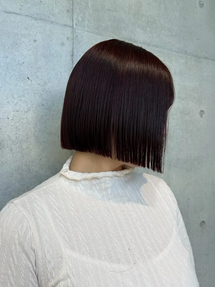 ショート カラー ヘアアレンジ カット ヘアカラー トリートメント ボブ艶モテカラー🫧 カリンのヘアスタイル