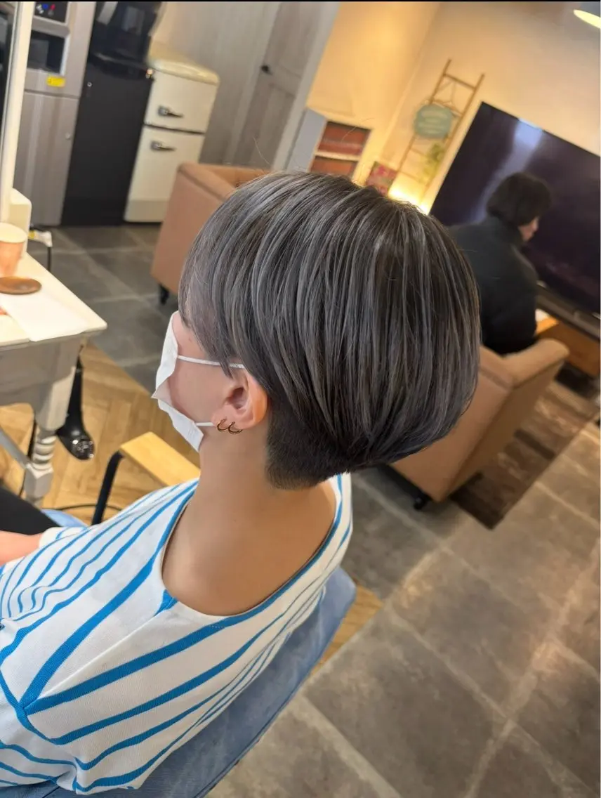 ショート カラー メンズ カット ヘアカラー トリートメント 🫟メンズスタイル 特化型マナ🫟のヘアスタイル