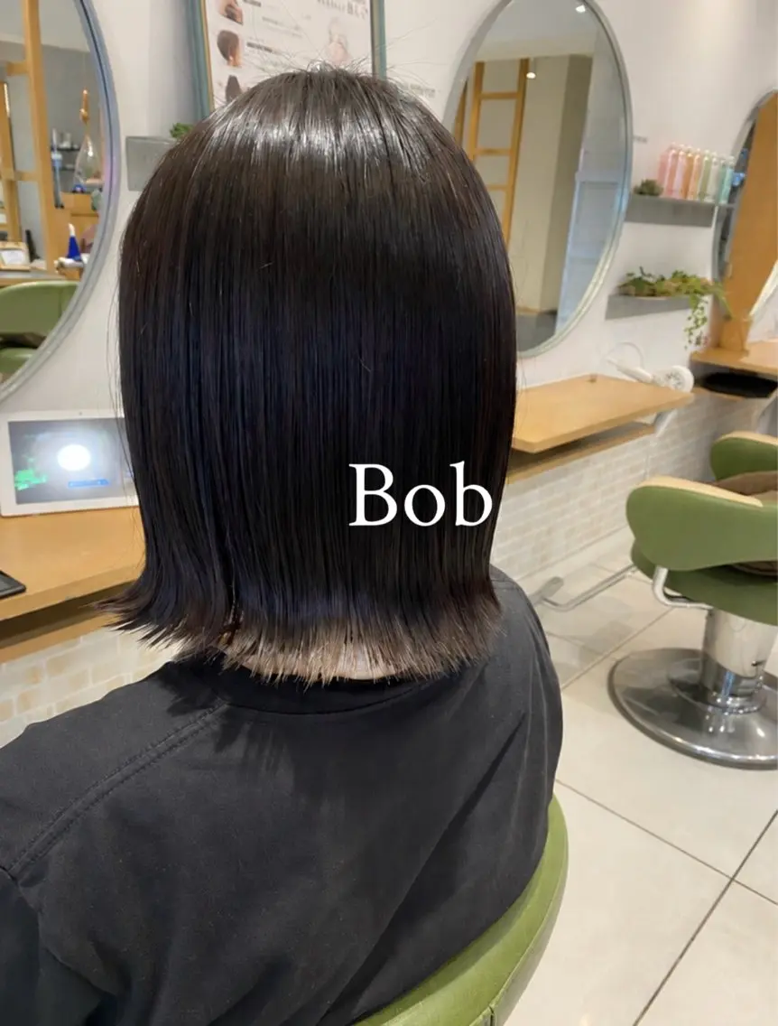ミディアム カット 縮毛矯正 ボブ・:* ふじここなのヘアスタイル