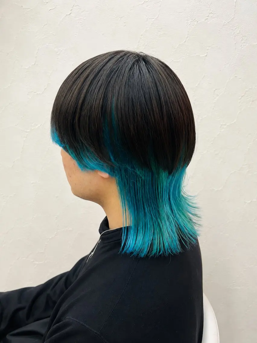 ミディアム カラー 石川 尚斗のヘアスタイル