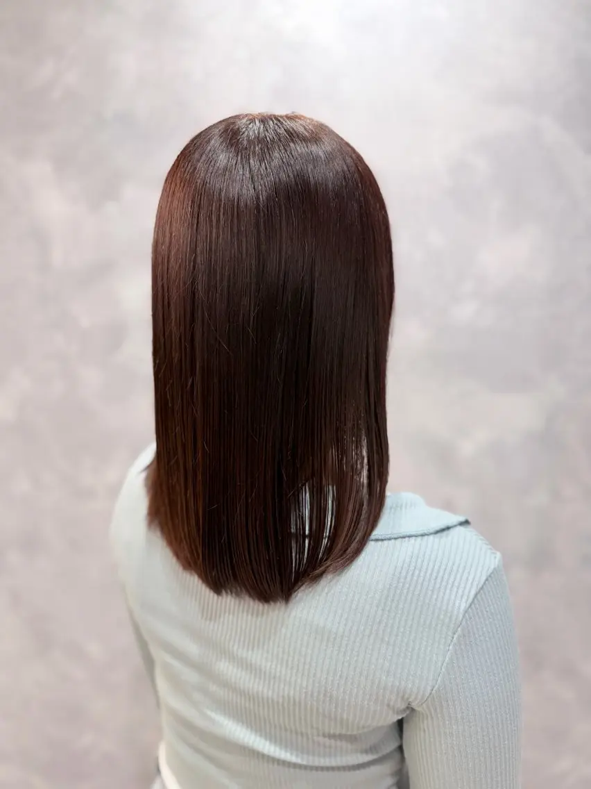 セミロング ヘアカラー トリートメント 加賀文乃/ハイトーン /艶カラー/派手髪のヘアスタイル