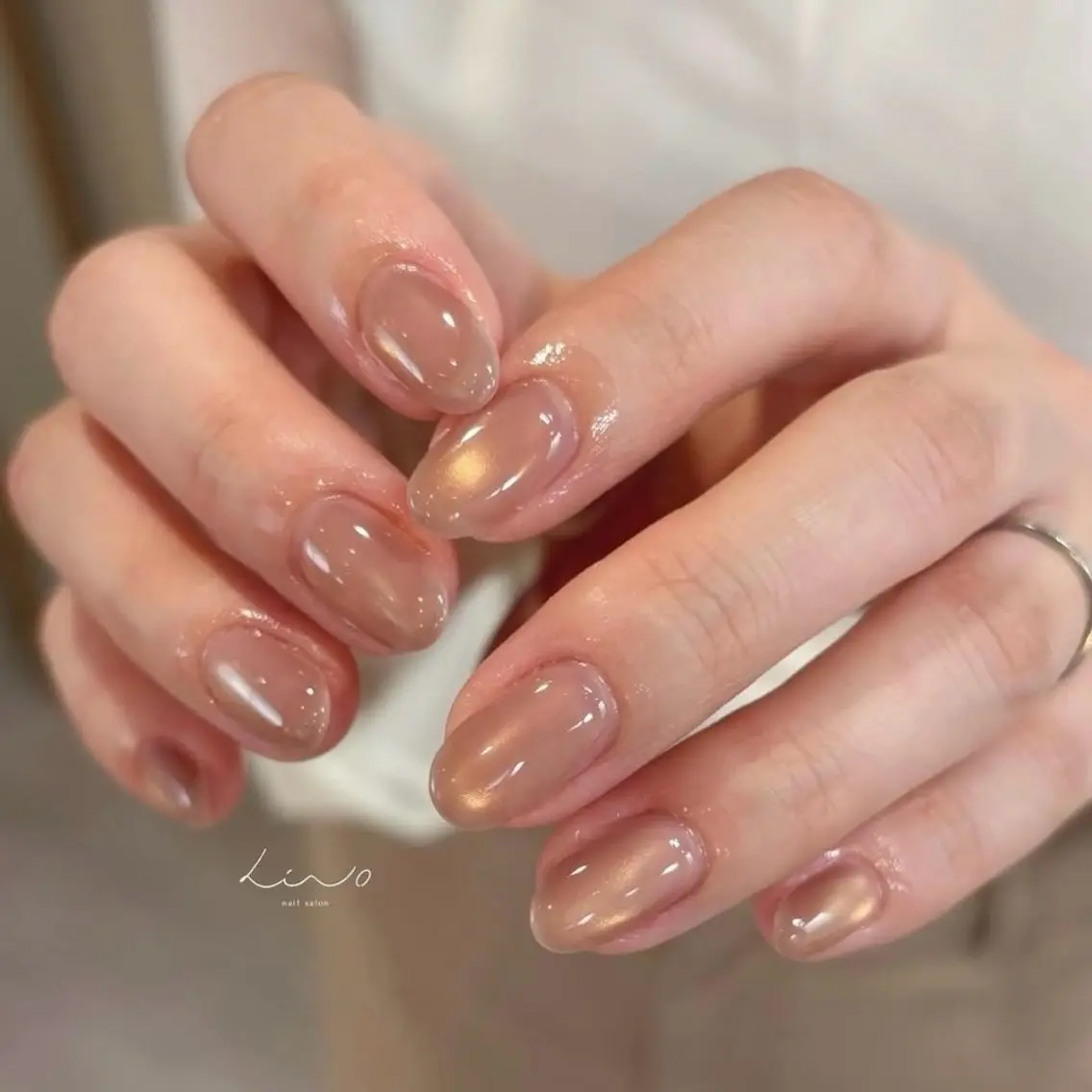 ネイル ニュアンスネイル ショートネイル ハンドネイル nail salon linoのネイルデザイン