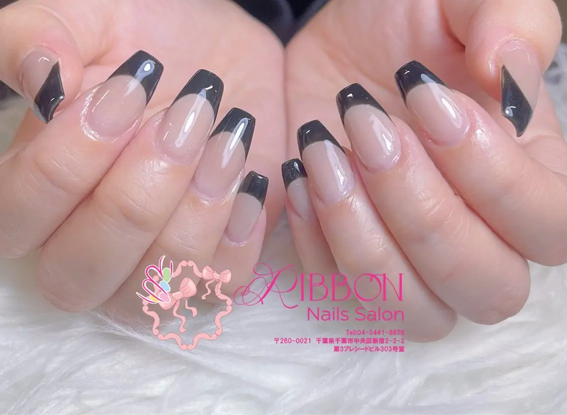 ネイル フットネイル フレンチネイル ジェルネイル マグネットネイル 持ち込み ハンドネイル Ribbonnail salonのネイルデザイン