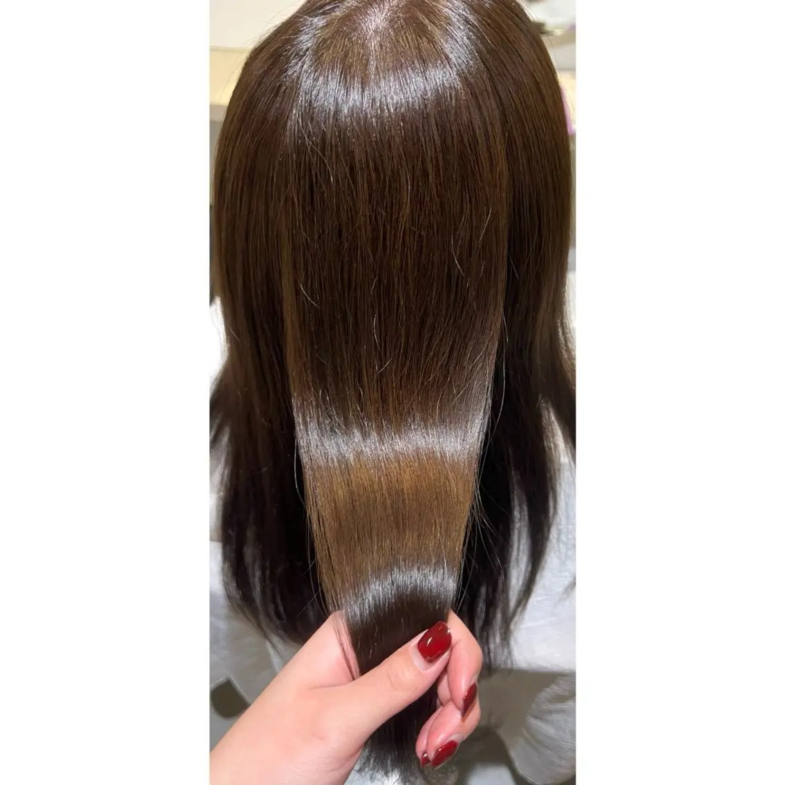ロング カラー アッシュ オリーブアッシュ 坂野 美葵のヘアスタイル