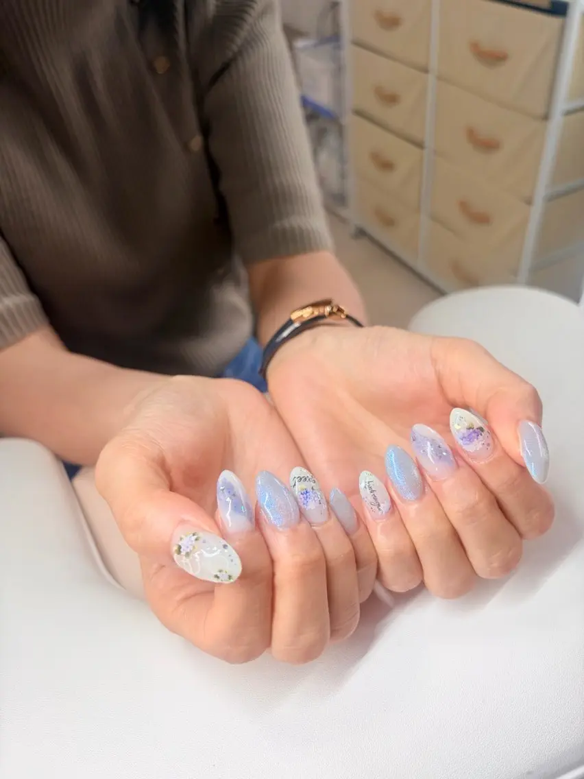 ネイル アートネイル 持ち込み yuko 〜be 高槻店💅のネイルデザイン