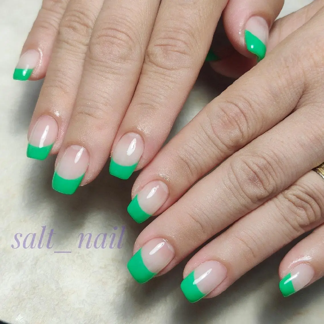 ネイル フレンチネイル 個人サロン saltnailのネイルデザイン