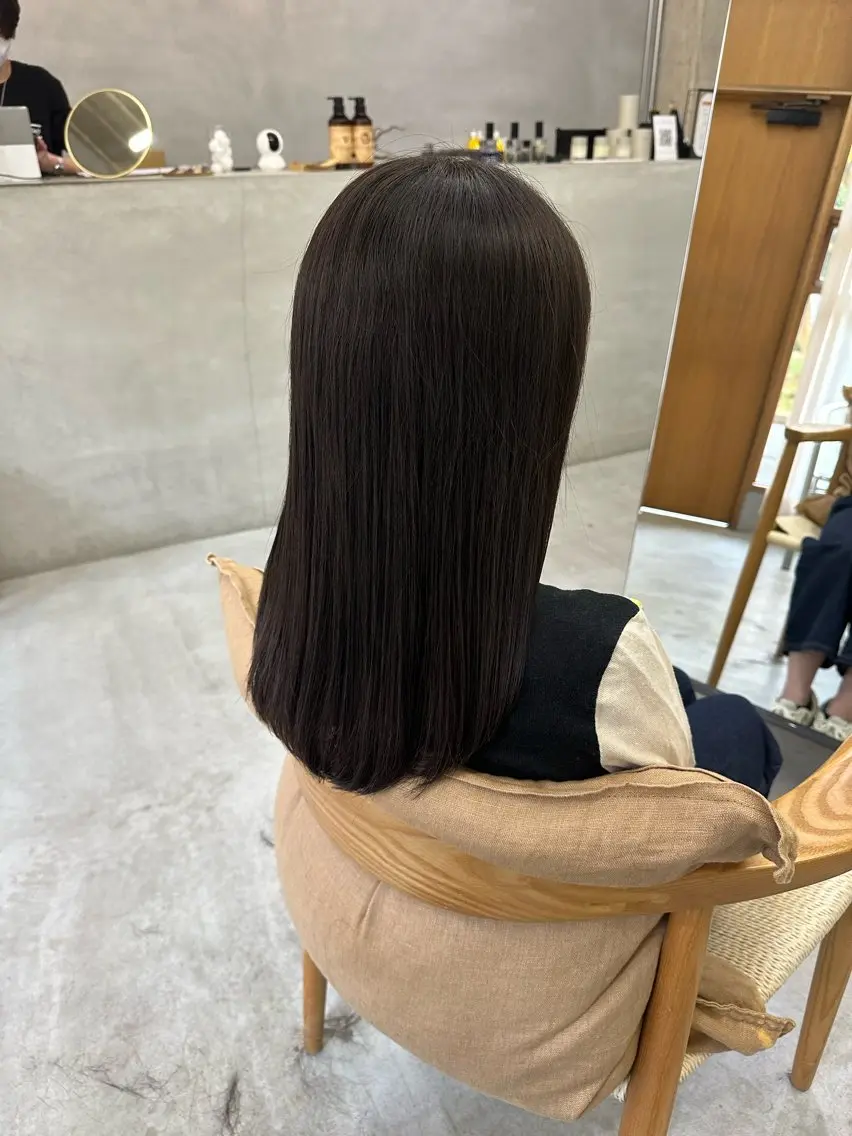 セミロング カット MUKU ひかるのヘアスタイル