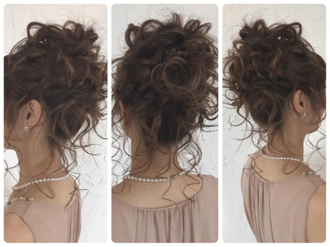 ロング カラー パーマ ヘアアレンジ メンズ 豊橋美容院 ソンリエのヘアスタイル