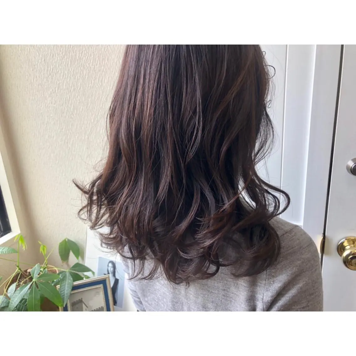 セミロング カラー アッシュ 透明感カラー ラベンダーカラー ラベンダーアッシュ 江上拓郎/ショート /酸性ストレートのヘアスタイル