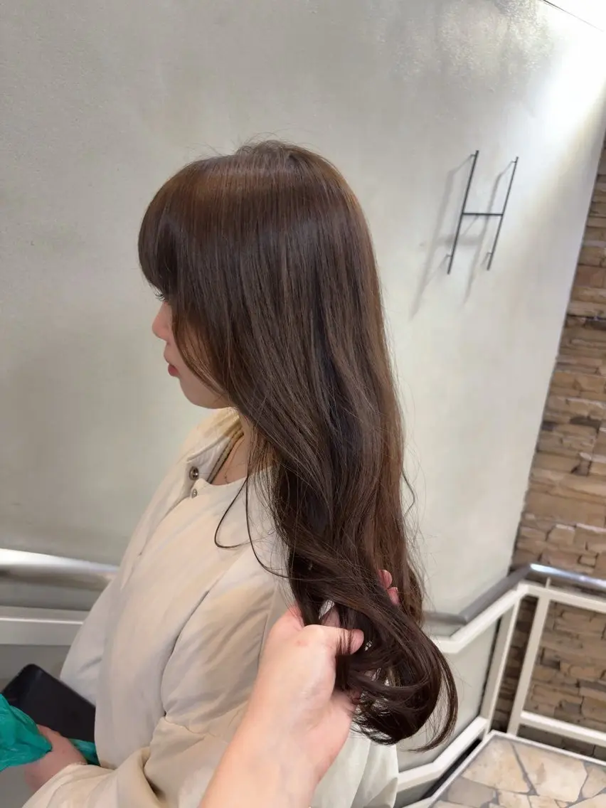 ロング カラー ベージュカラー カット ヘアカラー トリートメント Keina/レイヤー /髪質改善🍀のヘアスタイル
