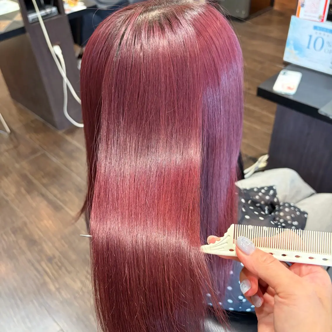 ミディアム カラー カット ヘアカラー トリートメント 🌼Sayori🌼 Atlantisのヘアスタイル