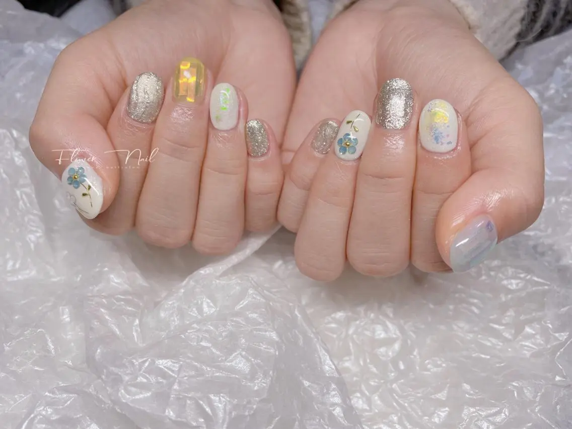 ネイル Flower nailのネイルデザイン
