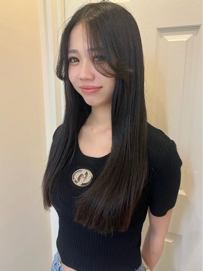 ロング カット yuka ボブカットモデルのヘアスタイル