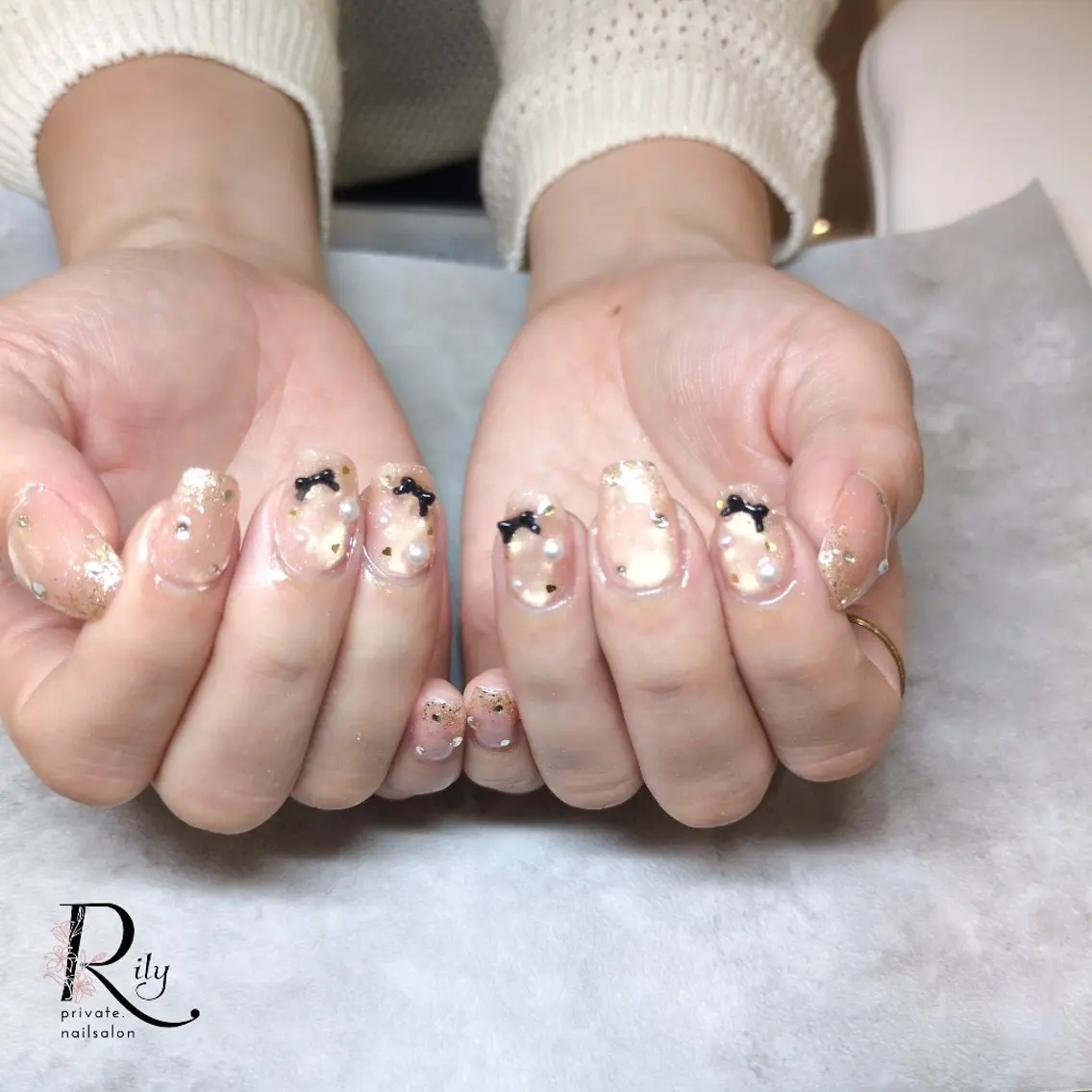 ネイル マグネットネイル ハンドネイル nailsalon Rilyのネイルデザイン