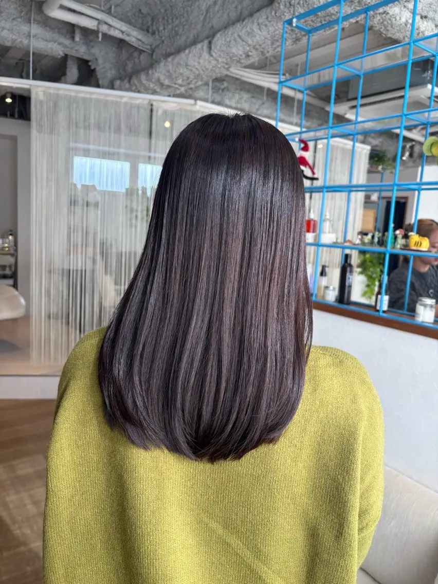 ロング カラー グレージュ RINNO🌷透明感 カラー/髪質改善のヘアスタイル
