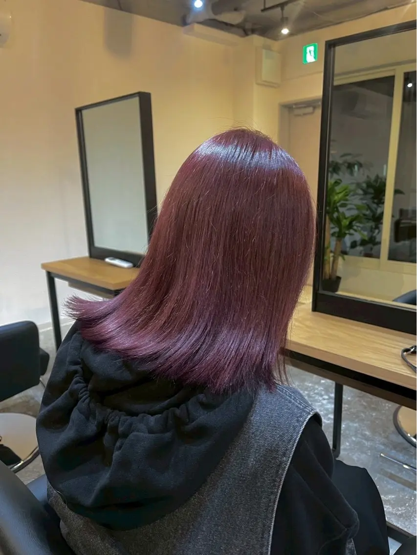 ミディアム 濱村 飛来のヘアスタイル