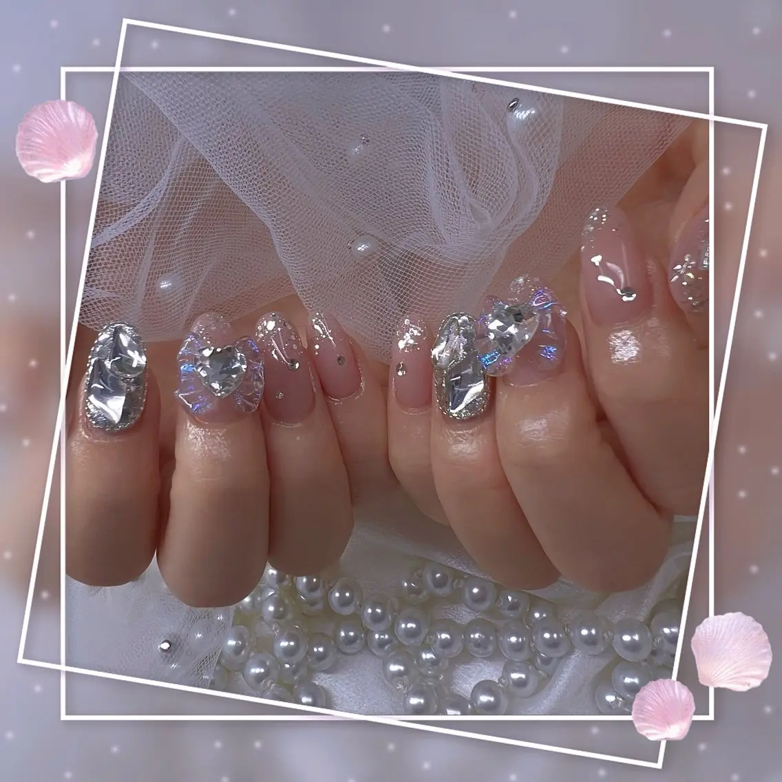 ネイル チークネイル ガーリー グラデーション マグネットネイル ピンク ハンドネイル ハンドケア Chill Nailsalonのネイルデザイン