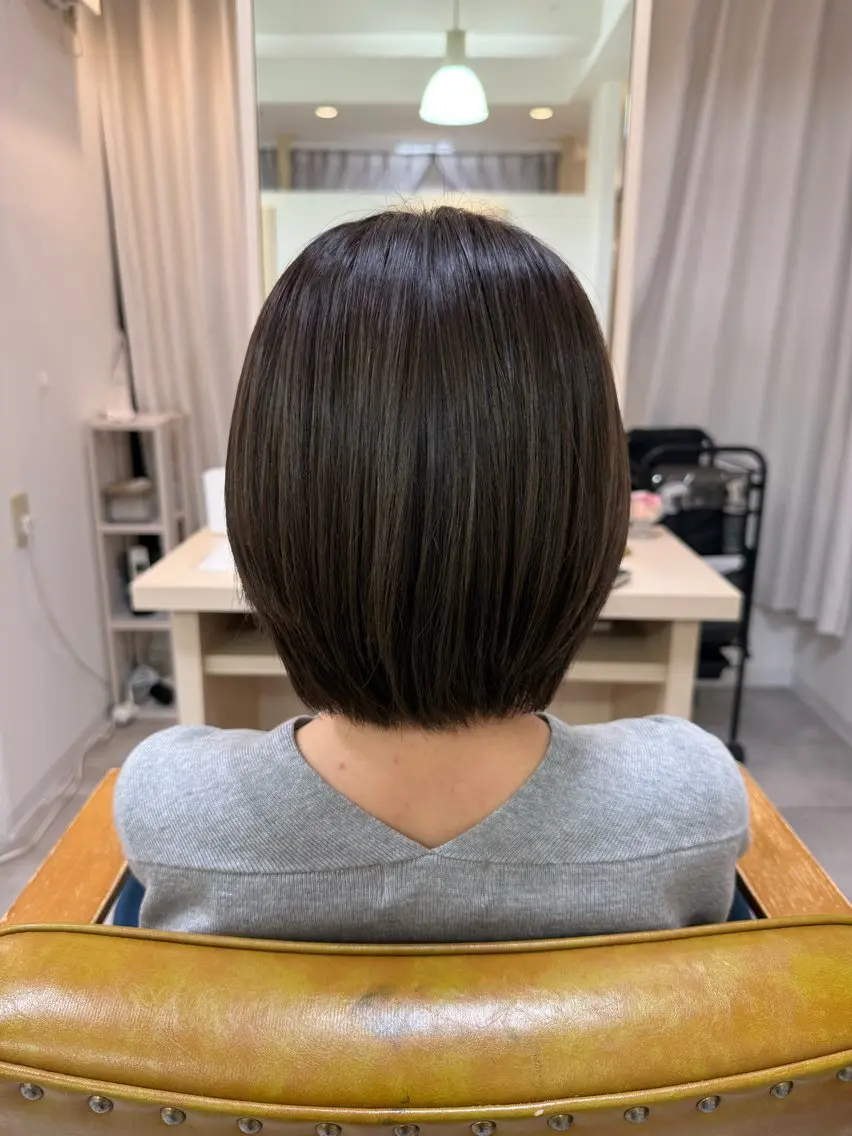ショート カラー グレージュ オリーブグレージュ オリーブグレー メンズカットモデル /金川なづなのヘアスタイル