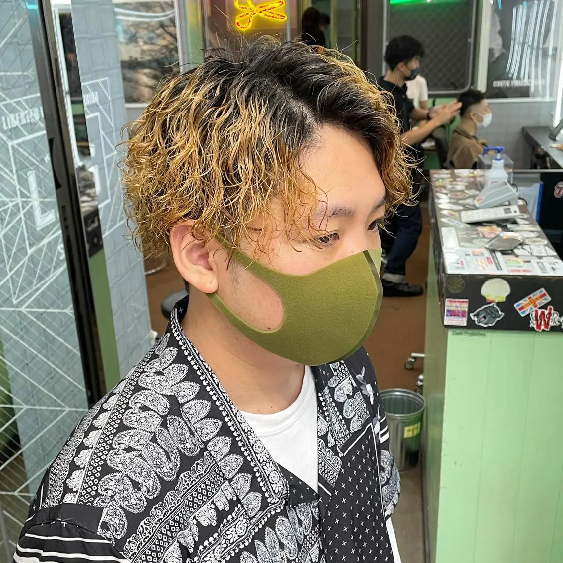 パーマ メンズ 渋谷/フェード/ 國分 翔のヘアスタイル