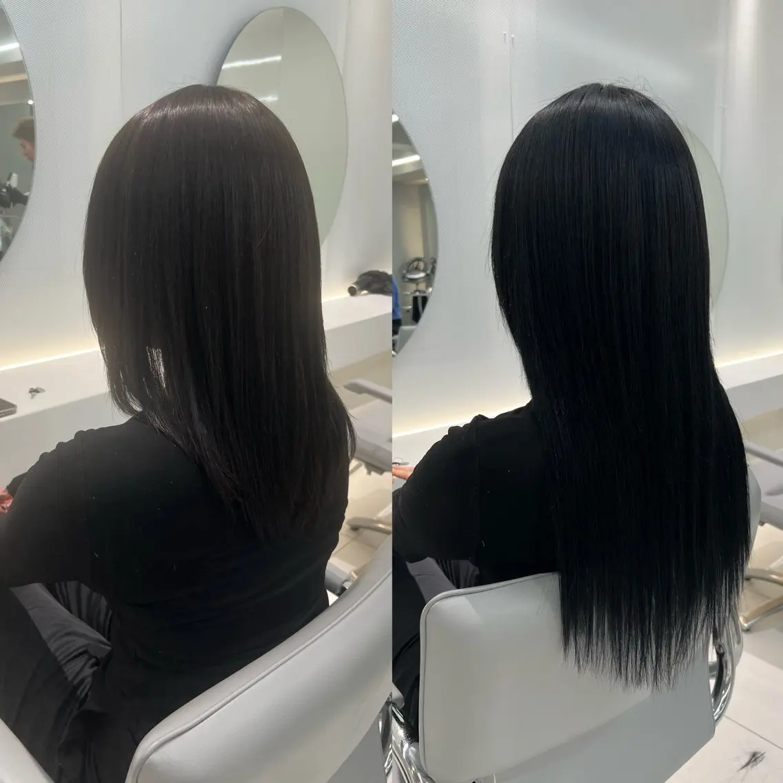 ロング カラー ヘアアレンジ シールエクステ アッシュ バレイヤージュ ベージュカラー 黒髪 カット ヘアカラー エクステ ar+ ❤︎ maiのヘアスタイル