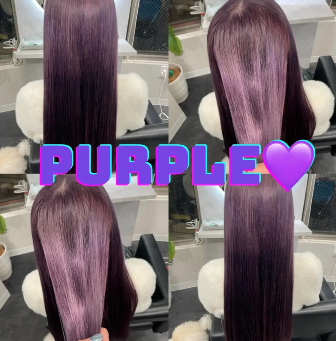 ロング カラー ブリーチ ダブルカラー グレージュ ラベンダーカラー ラベンダーグレージュ セキ ユキ🦋のヘアスタイル