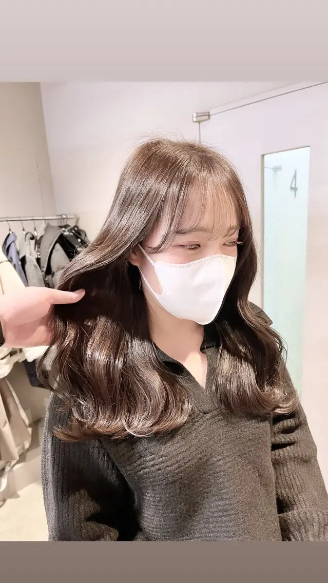 ロング カラー パーマ ヘアアレンジ メンズ 上品＆韓国風 🥀海心🥀のヘアスタイル