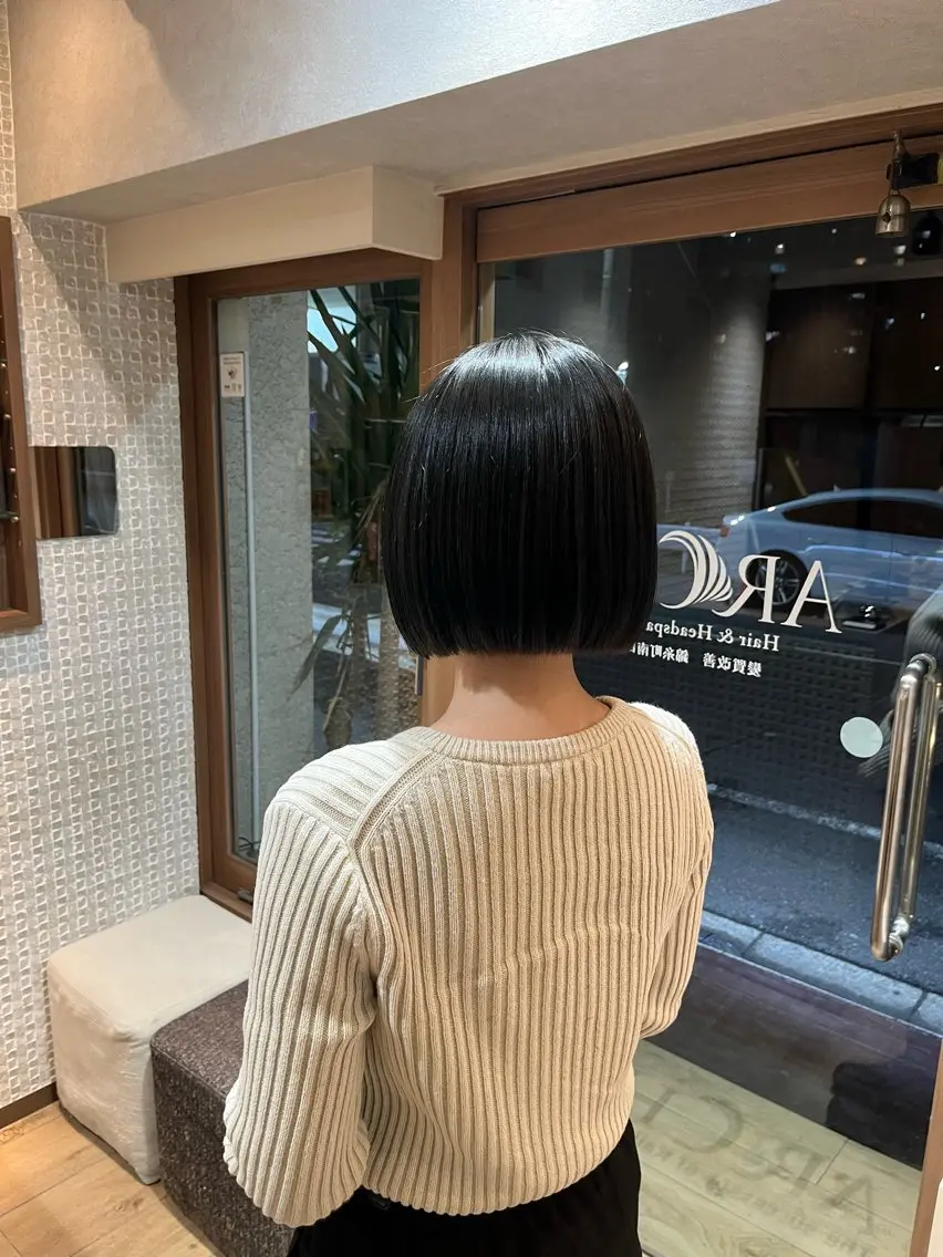 👑平日限定👑縮毛矯正モデルクーポン✨縮毛矯正＋カット＋髪質改善トリートメントの写真