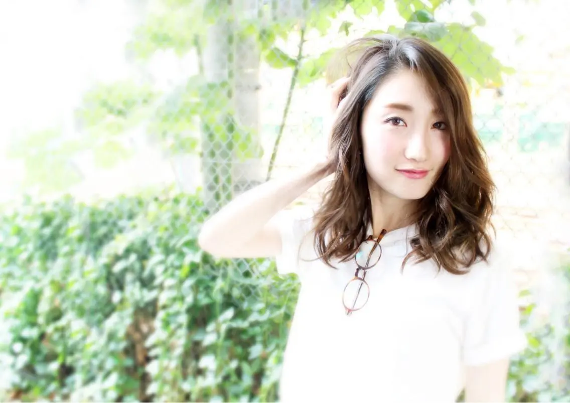 セミロング 桑名 淳のヘアスタイル