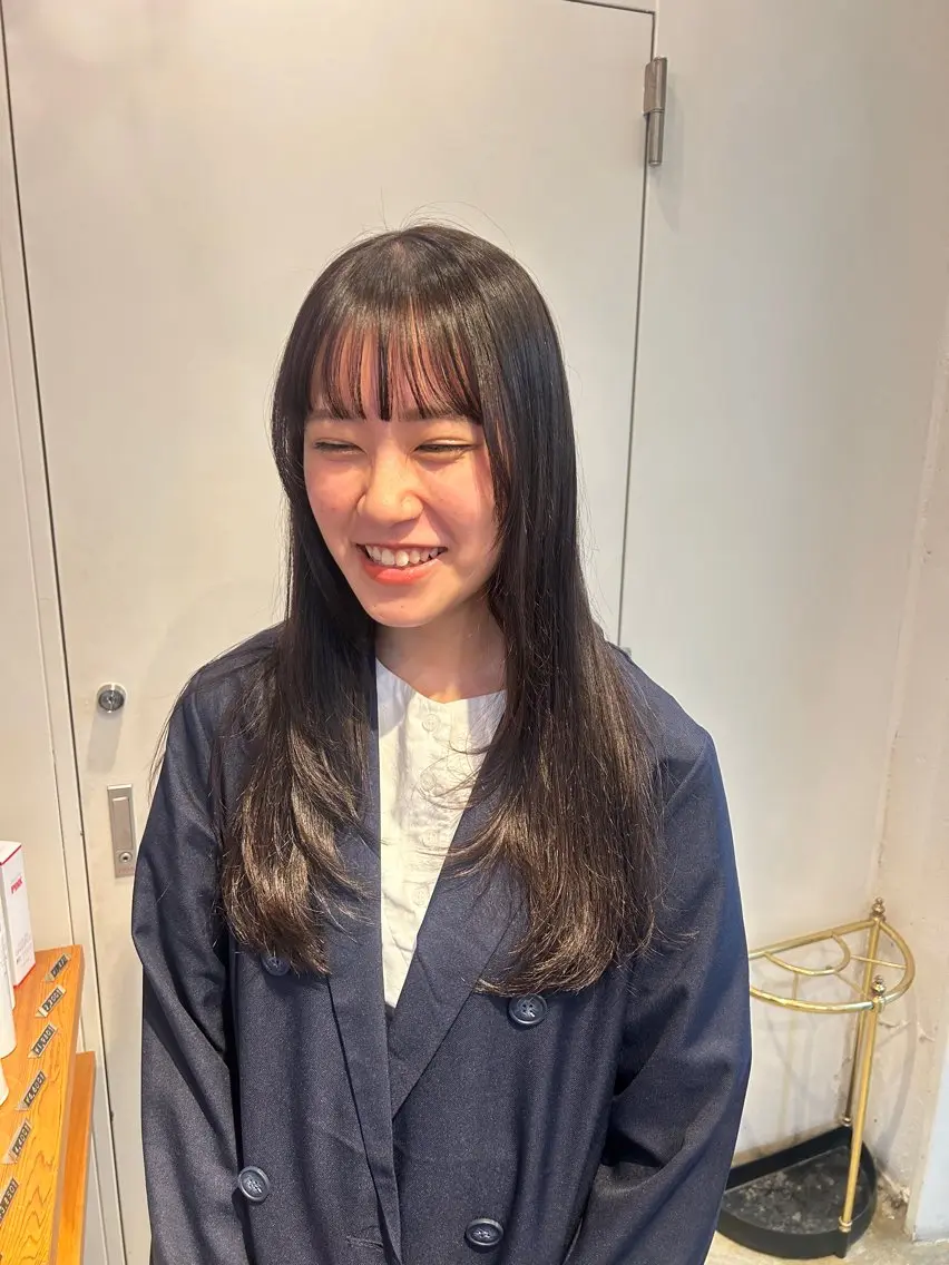 ロング カラー カット ヘアカラー ナチュラル大人っぽい スタイル MAORIのヘアスタイル