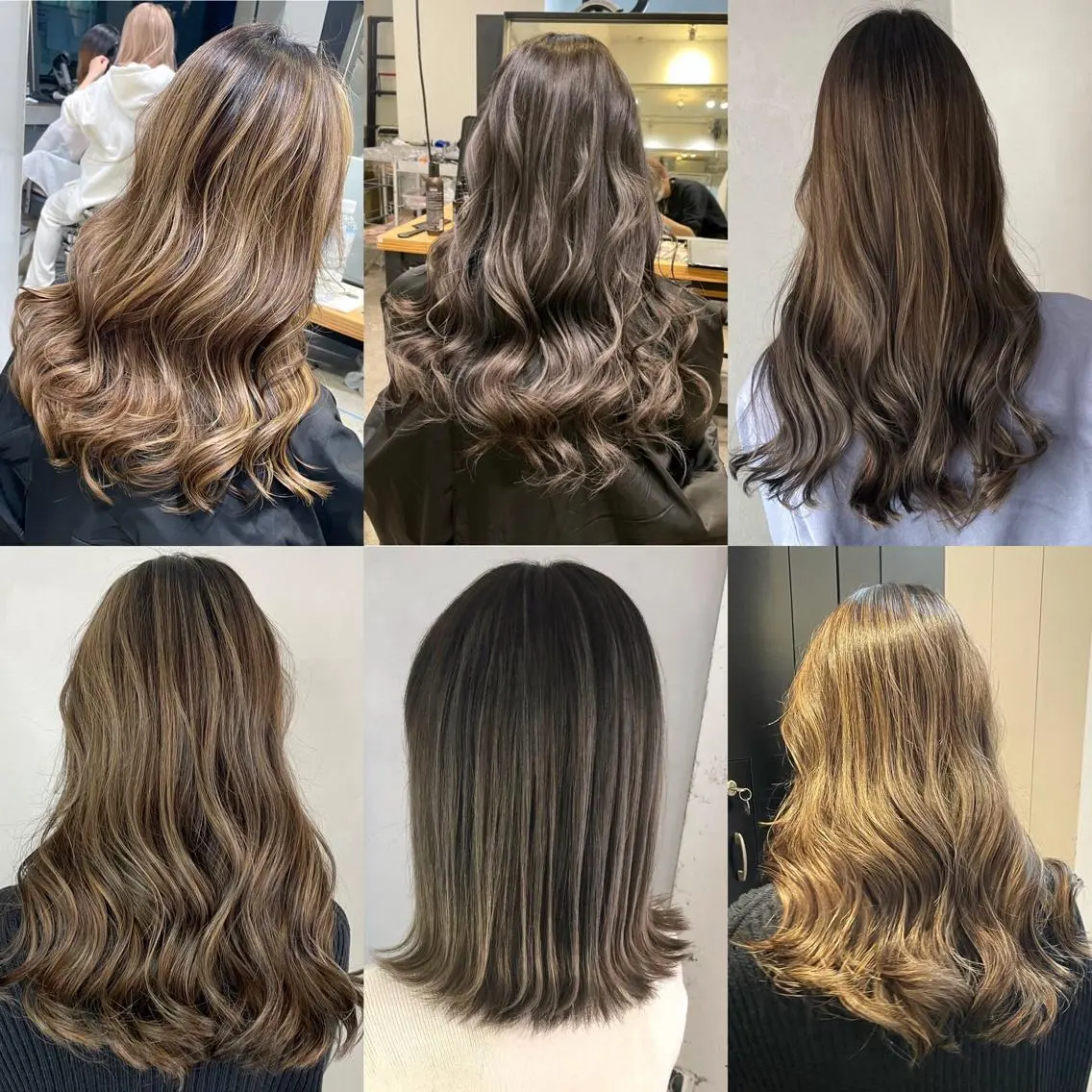 セミロング カラー ヘアアレンジ 🧸ハイトーン🧸 ゆっきー🧸のヘアスタイル