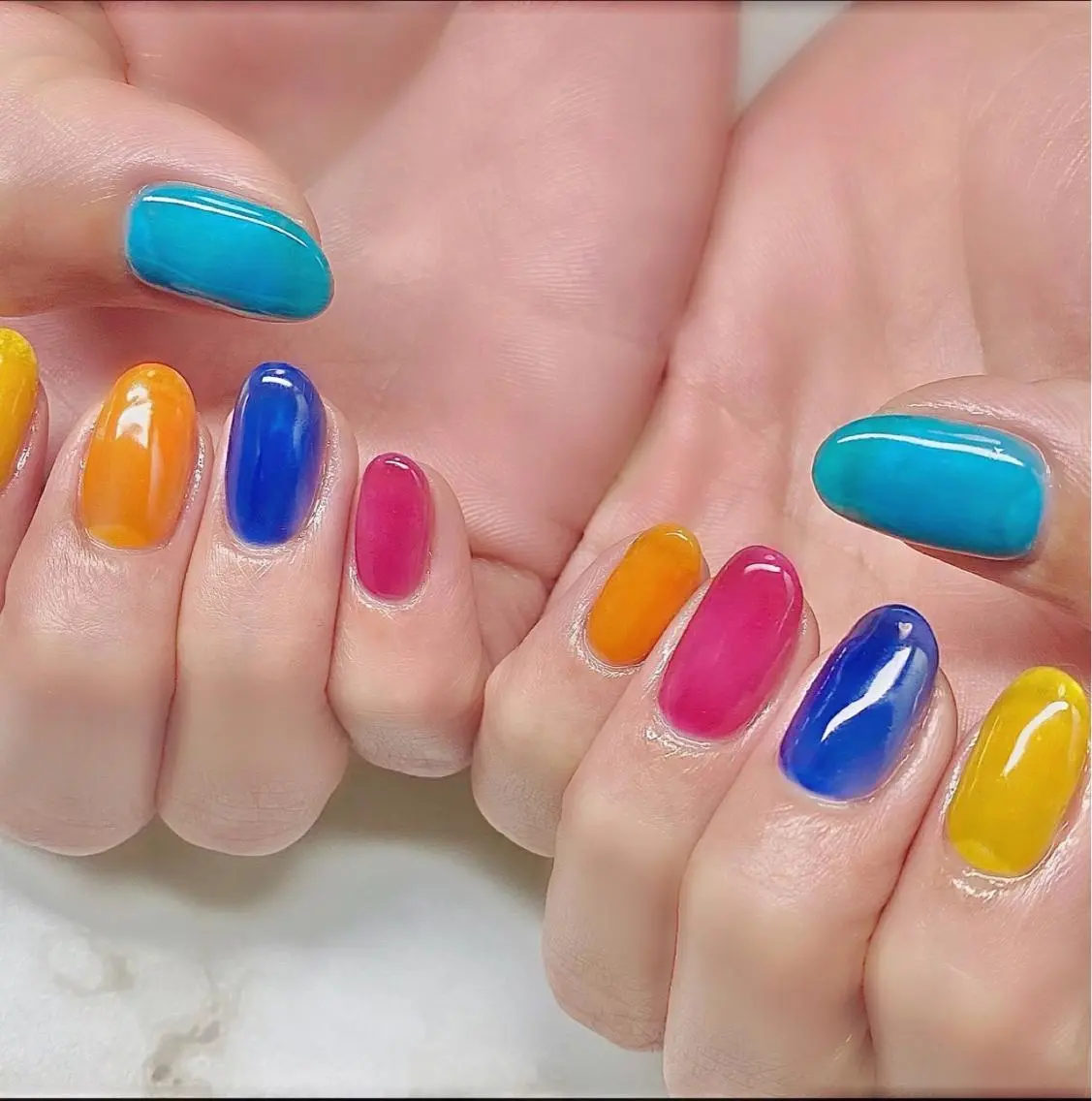 ネイル ニュアンスネイル ワンカラーネイル C&C シーアンドシーのネイルデザイン