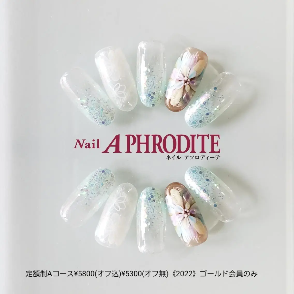 ネイル アートネイル ジェルネイル 持ち込み ソフトジェル ハンドネイル Nail Aphroditeのネイルデザイン