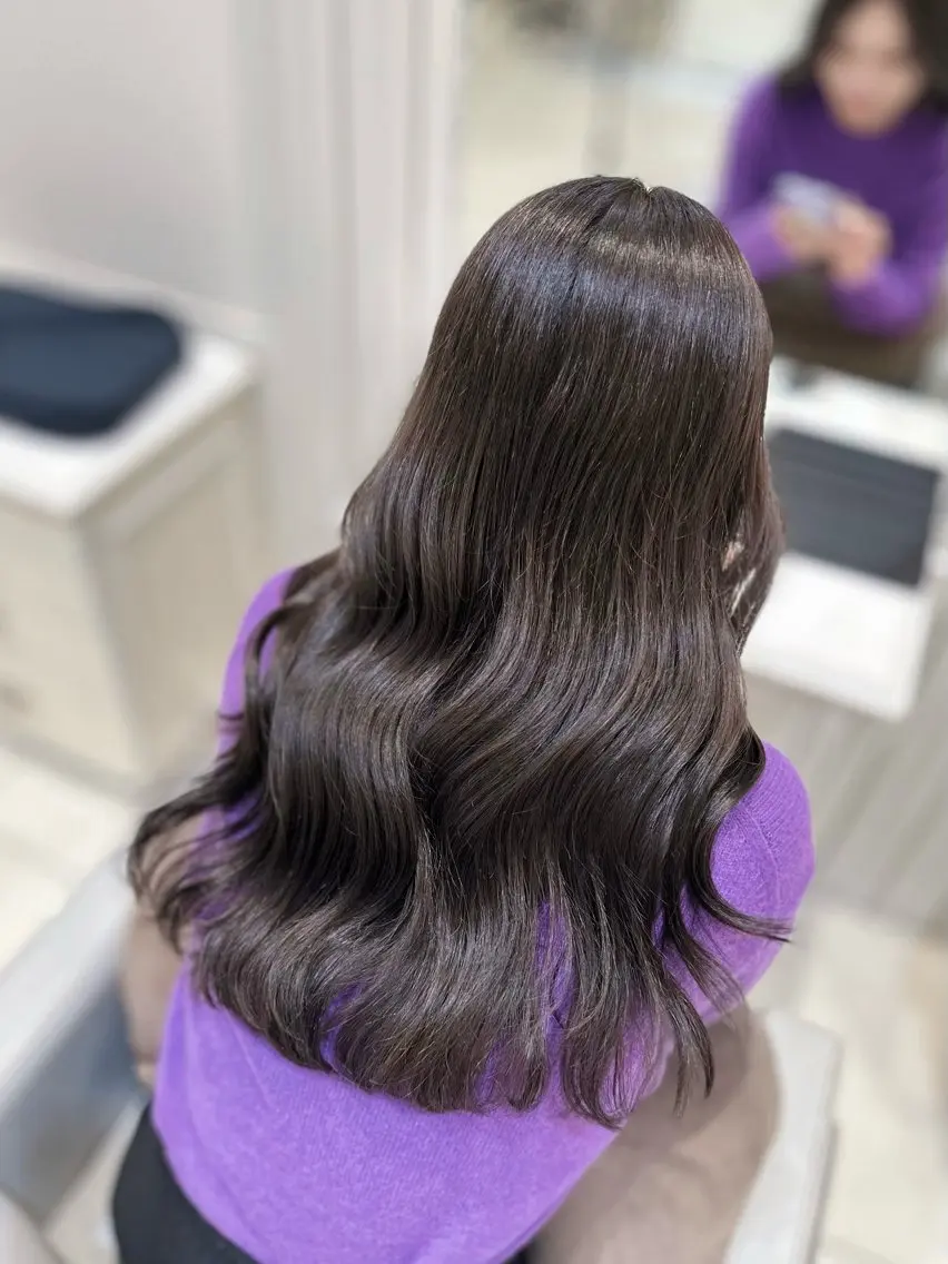 ロング カラー カット ヘアカラー トリートメント ︎︎☁🧺チヒロ モデル募集🧺︎︎☁のヘアスタイル