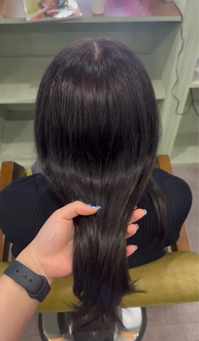 カラー AYANE ◝✩韓国ヘアのヘアスタイル