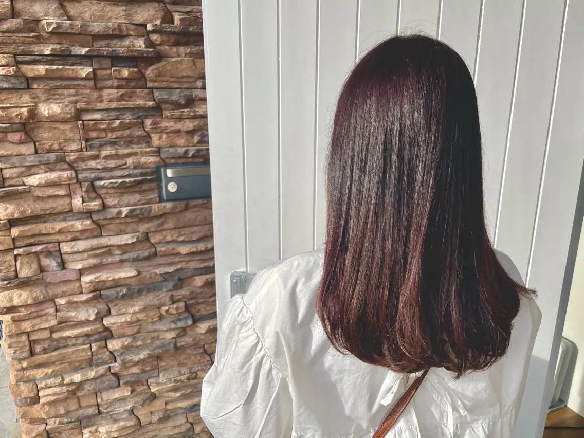ミディアム カラー 髪質改善✨️透明感カ ラー✧*。山下さいみのヘアスタイル