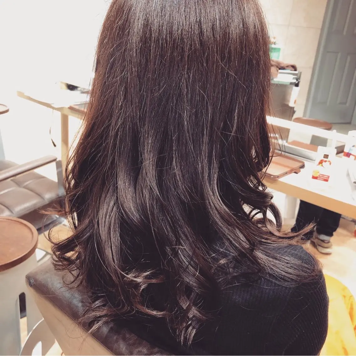 セミロング カラー 小澤 達也のヘアスタイル