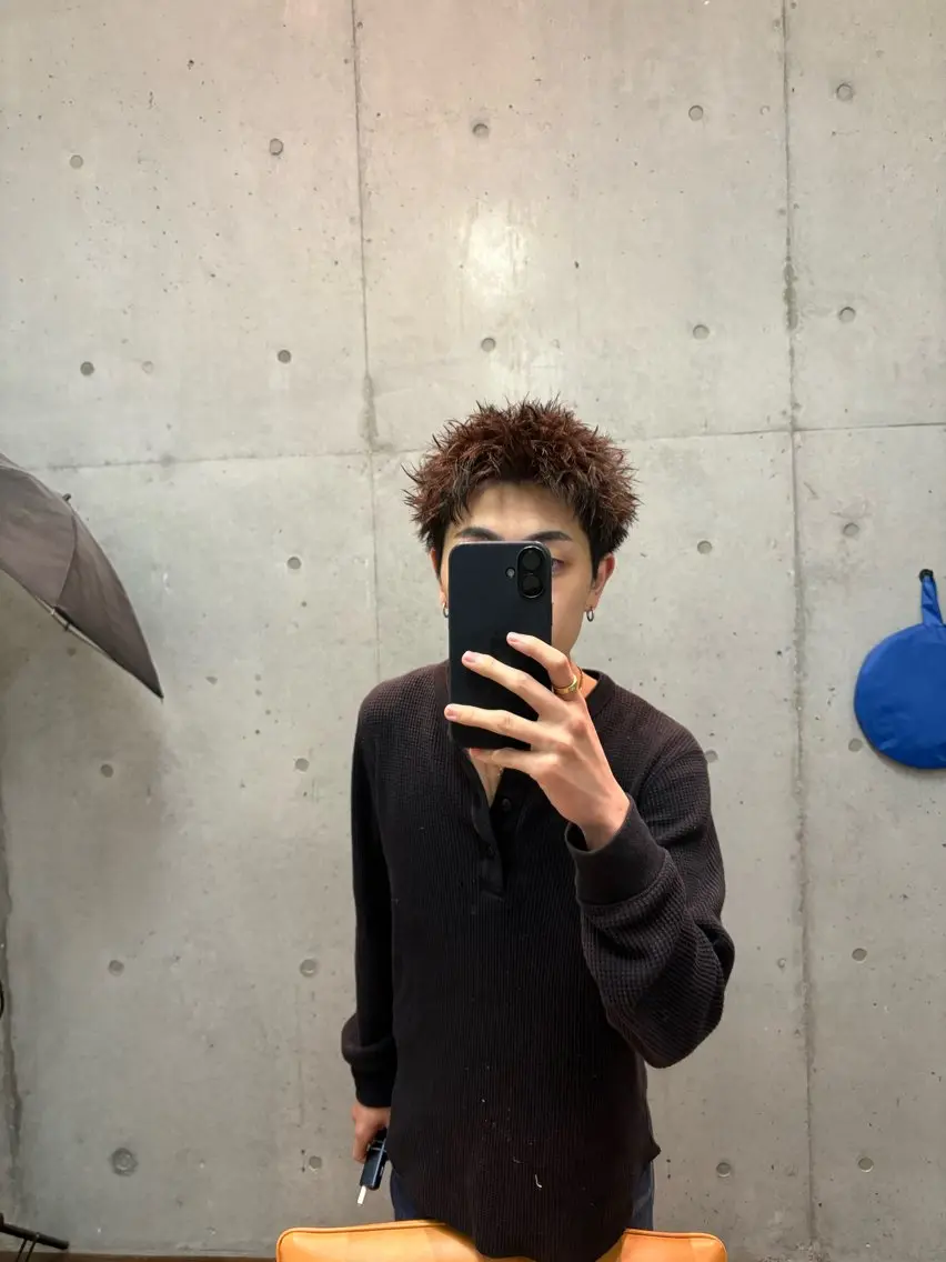 ショート パーマ メンズ スパイキーショート ショートヘア 山口 陽平のヘアスタイル