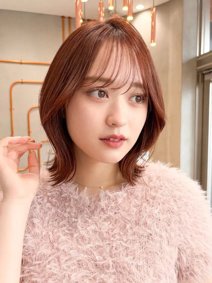 ミディアム 🩵韓国レイヤー│ ハッシュ│愛華🪽‪のヘアスタイル