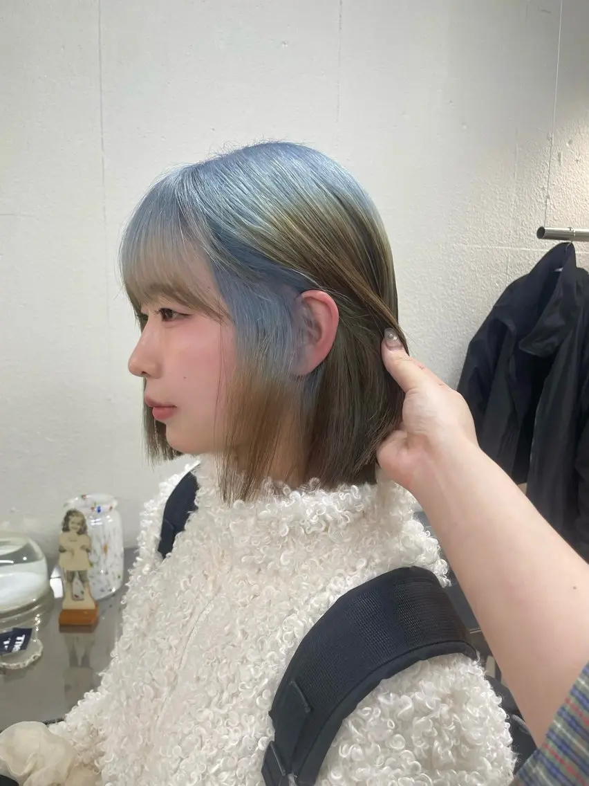 人気No. 1💝デザインカラー💝《ブリーチ込み》+ボブカットor毛先カット無料💇🏼♀️の写真
