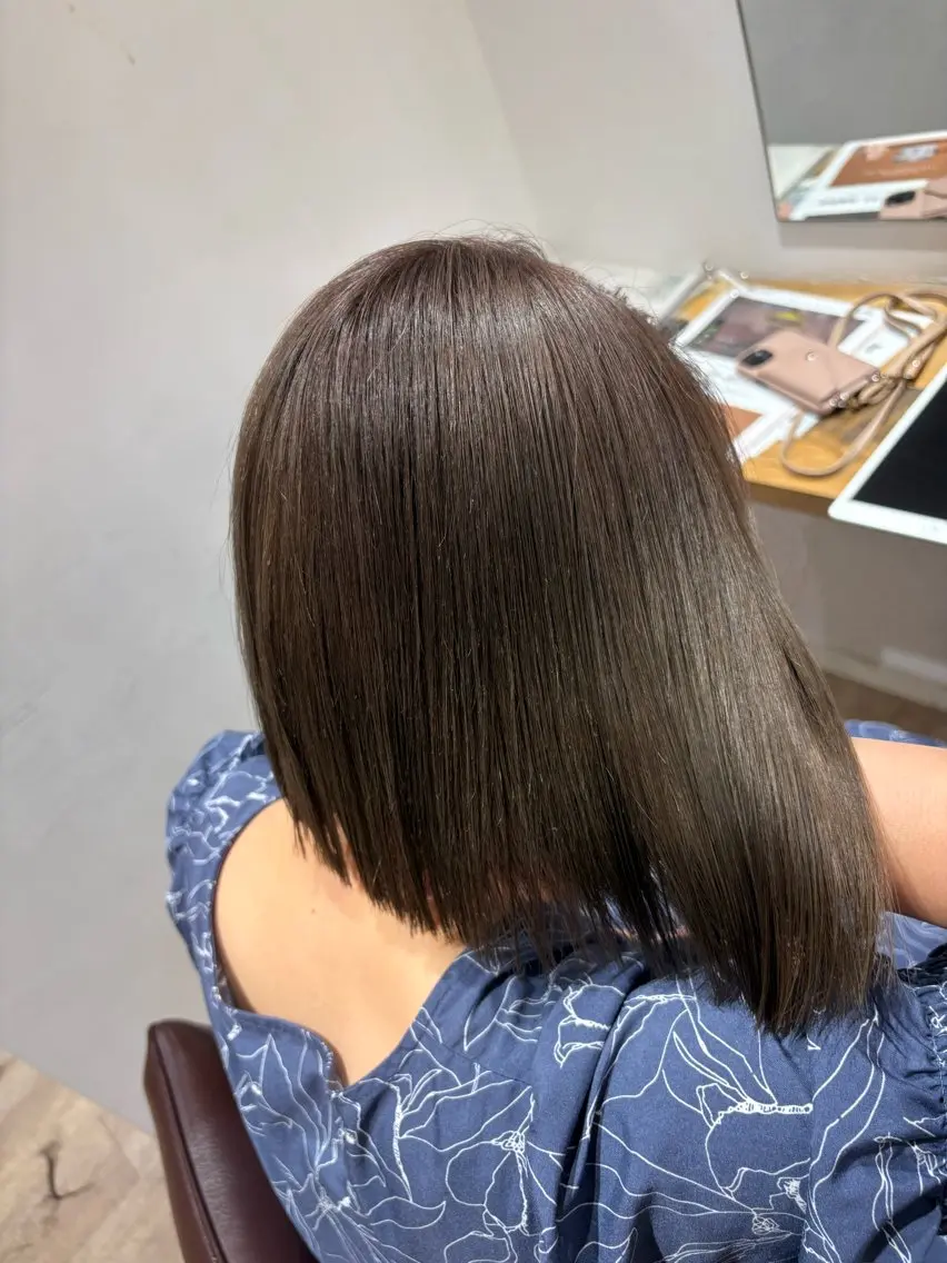 ミディアム カット ヘアカラー トリートメント diarスタイリスト 山田のヘアスタイル