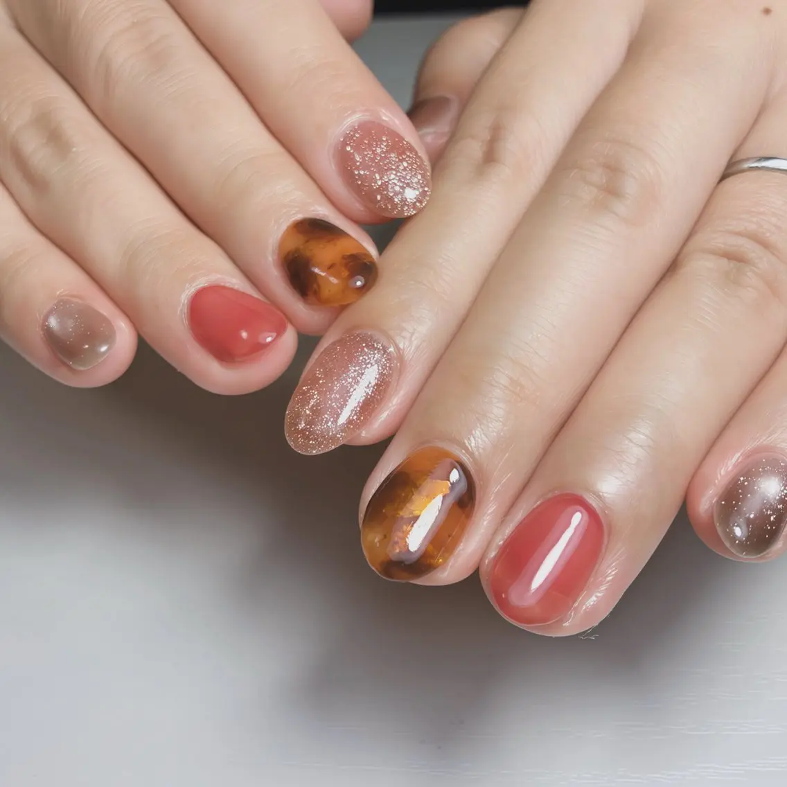 ネイル フットネイル マグネットネイル ニュアンスネイル シンプルネイル ブライダルネイル ハンドネイル nail salon anoneのネイルデザイン