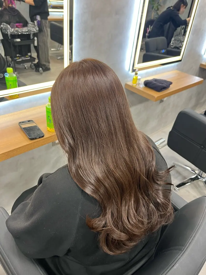 【大人気メニュー】🤎ブリーチなしダブルカラー➕コテ巻き仕上げ🤎の写真