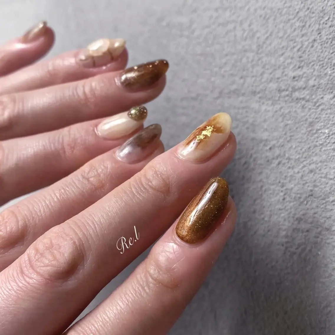 ネイル ニュアンスネイル モチの良さ◉ フィルインネイル♡のネイルデザイン