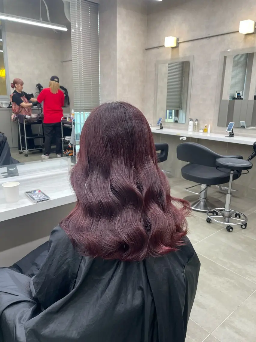 ロング カラー ヘアアレンジ ヘアカラー トリートメント ヘアセット 💗横浜美容室 💗HARUNAのヘアスタイル