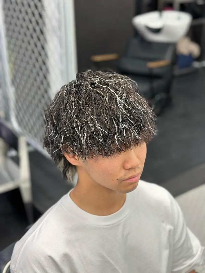 バチキマ‼️カット＋メッシュ＋パーマ🦱の写真
